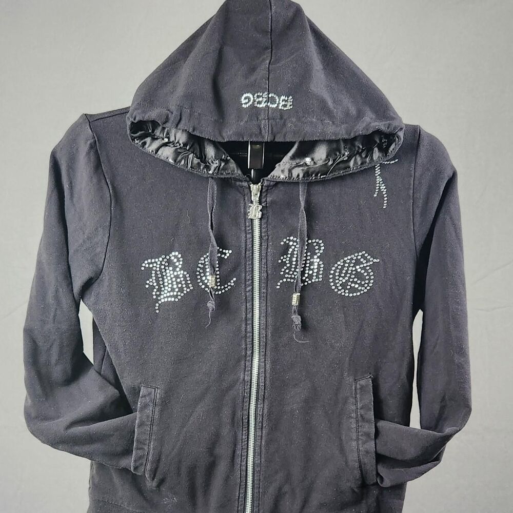 Bcbgmaxazria Women's Black and Silver Jacket